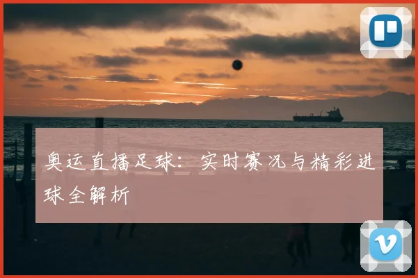 奥运直播足球：实时赛况与精彩进球全解析